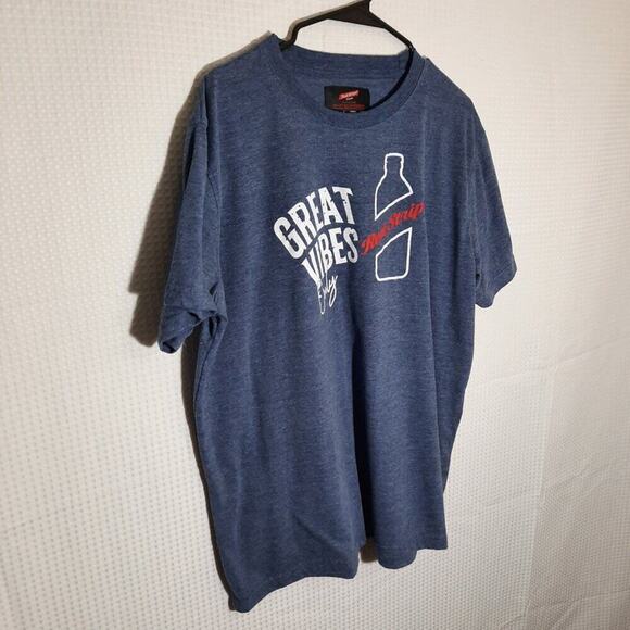 Red Stripe Clothing 2XL Navy Blue T-Shirt Licensed Logo Short Sleeve Soft Blend - Picture 2 of 4